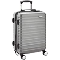 Amazon Basics - Maleta rígida de alta calidad- con ruedas y cerradura TSA incorporada- 55 cm- gris- apto para la mayoría…